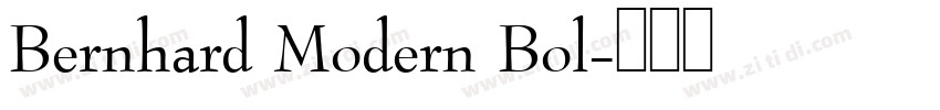Bernhard Modern Bol字体转换